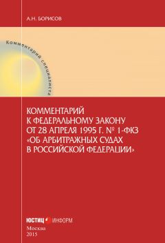 Александр Борисов - Комментарий к Федеральному закону от 28 апреля 1995 г. № 1-ФКЗ «Об арбитражных судах в Российской Федерации» (постатейный)