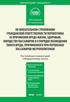 Анна Белицкая - Комментарий к Федеральному закону от 14 июня 2012 г. №67-ФЗ «Об обязательном страховании гражданской ответственности перевозчика за причинение вреда жизни, здоровью, имуществу пассажиров и о порядке возмещения такого вреда, причиненного пр