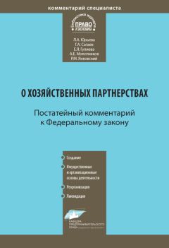 Лариса Юрьева - Комментарий к Федеральному закону от 3 декабря 2011 г. № 380-ФЗ «О хозяйственных партнерствах» (постатейный)