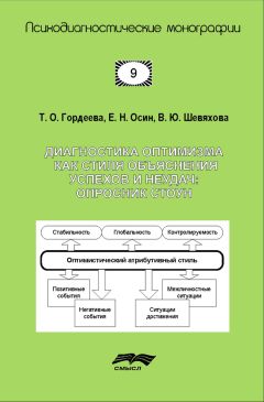 Тамара Гордеева - Диагностика оптимизма как стиля объяснения успехов и неудач: Опросник СТОУН